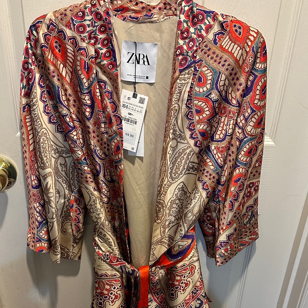 Zara Multicolor Paisley Kimono